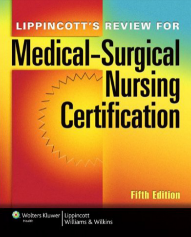 Book Cover: Lippincott’s review for medical-surgical nursing certification