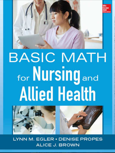 Book Cover: Basic Math for Nursing and Allied Health