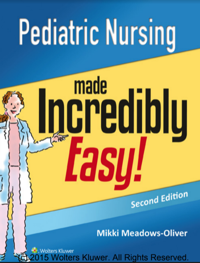 Book Cover: Pediatric Nursing  made Incredibly  Easy!