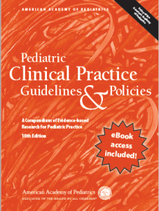 Book Cover: Pediatric Clinical Practice Guidelines & Policies