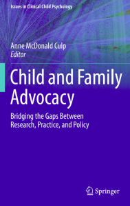 Book Cover: Child and Family Advocacy