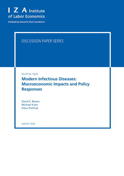 Book Cover: Modern Infectious Diseases: Macroeconomic Impacts and Policy  Responses