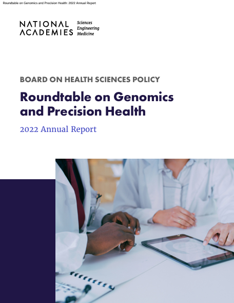 Book Cover: BOARD ON HEALTH SCIENCES POLICY Roundtable on Genomics and Precision Health