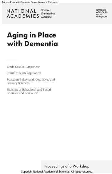 Book Cover: Aging in Place with Dementia