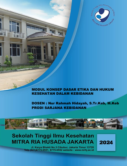Book Cover: MODUL KONSEP DASAR ETIKA DAN HUKUM  KESEHATAN DALAM KEBIDANAN