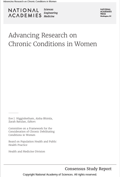Book Cover: Advancing Research on Chronic Conditions in Women