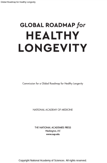 Book Cover: Global Roadmap for Healthy Longevity