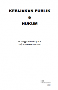 Book Cover: KEBIJAKAN PUBLIK & HUKUM