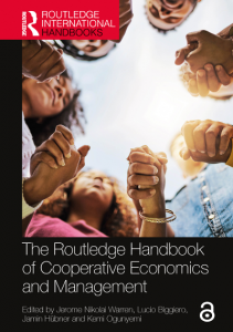 Book Cover: THE ROUTLEDGE HANDBOOK OF  COOPERATIVE ECONOMICS AND  MANAGEMENT