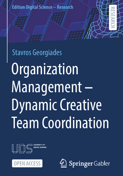 Book Cover: Organization  Management – Dynamic Creative Team Coordination