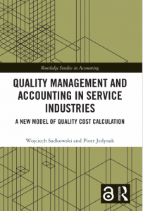 Book Cover: Quality Management and Accounting in Service Industries A New Model of Quality Cost Calculation