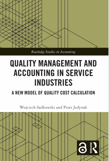 Book Cover: Quality Management and Accounting in Service Industries A New Model of Quality Cost Calculation