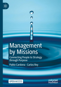 Book Cover: Management  by Missions Connecting People to Strategy through Purpose